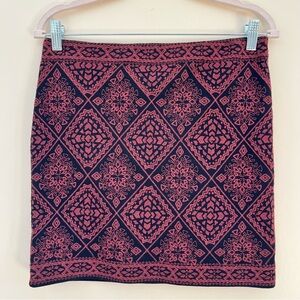 Search for Sanity Black with Red embroidered Mini Skirt